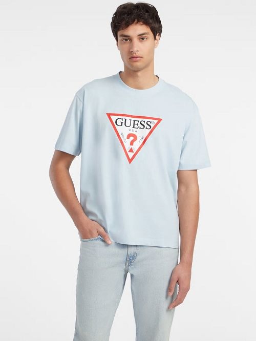 Guess Iconic Tee Albastri | GUESS-SN30579