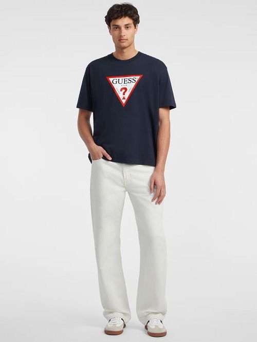 Guess Iconic Tee Albastri | GUESS-SN30607
