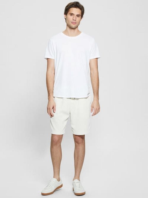 Guess Imperial Textured Knit Shorts Albi | GUESS-SN31359