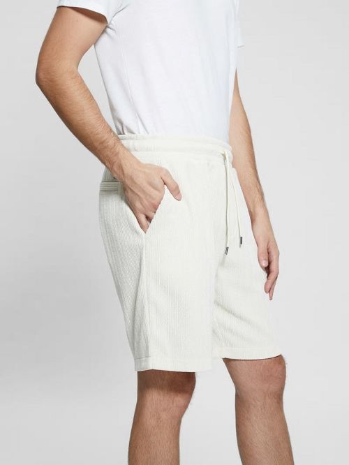 Guess Imperial Textured Knit Shorts Albi | GUESS-SN31359
