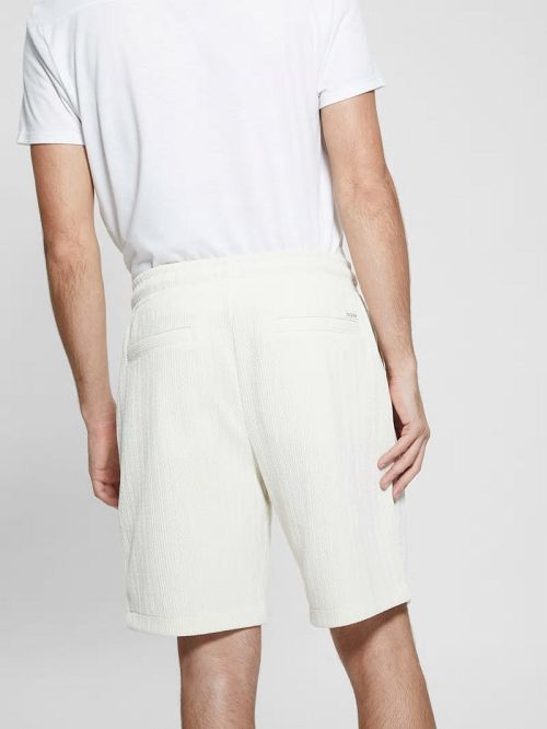 Guess Imperial Textured Knit Shorts Albi | GUESS-SN31359