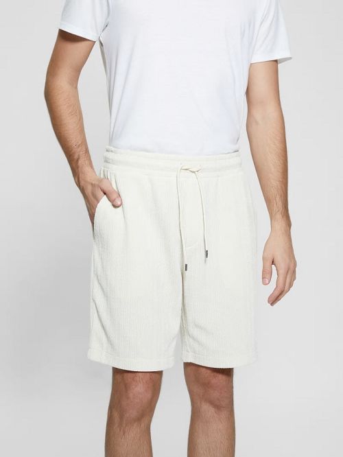 Guess Imperial Textured Knit Shorts Albi | GUESS-SN31359