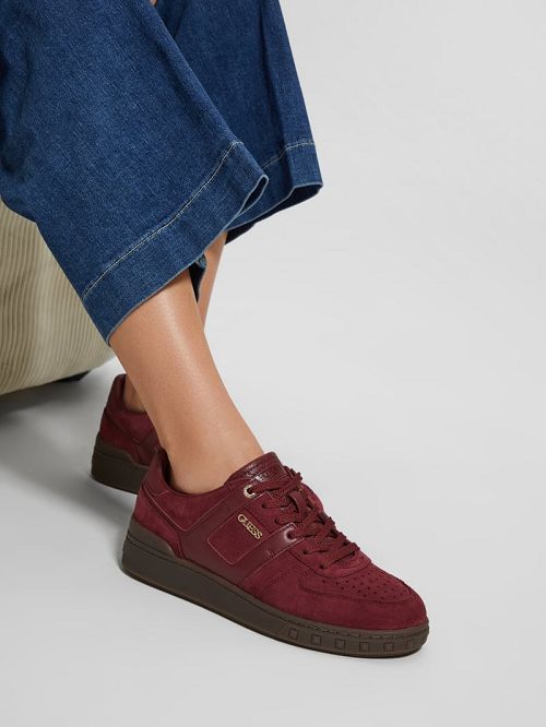 Guess Inart Suede Sneakers Rosii | GUESS-SN29522