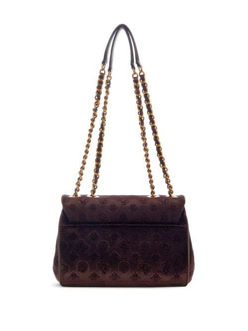 Guess Inia Velvet Convertible Crossbody Maro | GUESS-SN29080