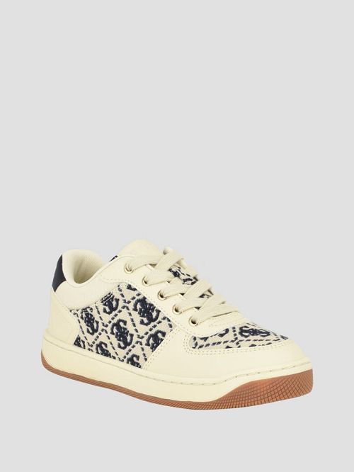 Guess Invited Jacquard Low Top Bej | GUESS-SN29546