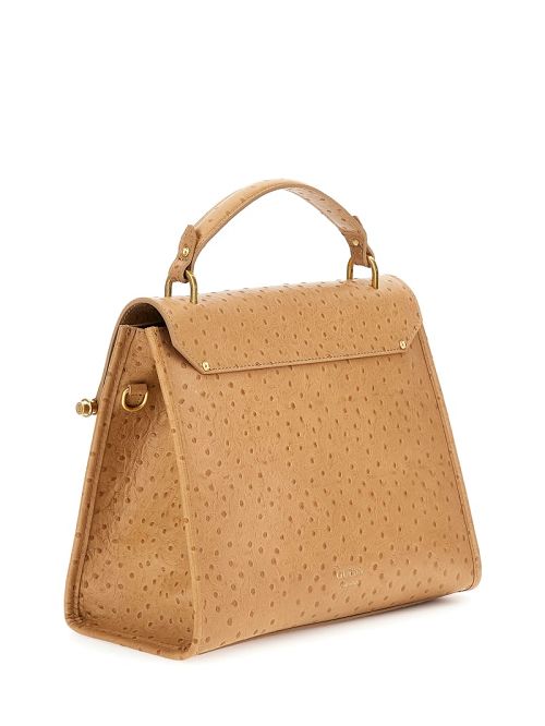 Guess Iris Large Leather Satchel Maro | GUESS-SN29285