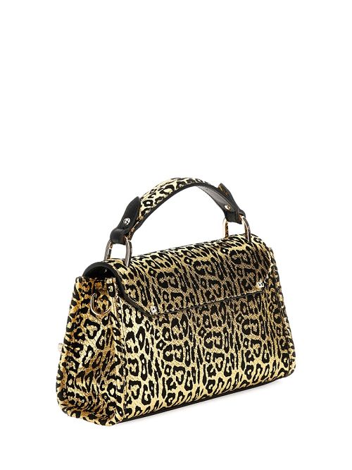 Guess Iris Leopard Mini Top Handle Bag Aurii | GUESS-SN28657