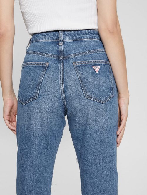 Guess It Girl Distressed Jeans Albastri | GUESS-SN26628
