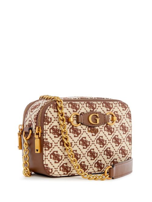 Guess Izzy Jacquard Logo Camera Bag Maro | GUESS-SN28776