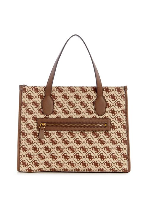 Guess Izzy Jacquard Logo Tote Maro | GUESS-SN29396