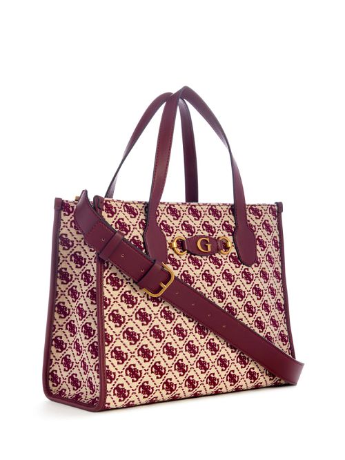 Guess Izzy Jacquard Logo Tote Roz | GUESS-SN28717