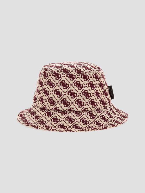 Guess Izzy Jacquard Quattro G Bucket Hat Roz | GUESS-SN30167
