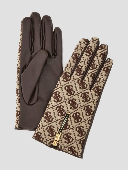 Guess Izzy Jacquard Quattro G Gloves Maro | GUESS-SN30163