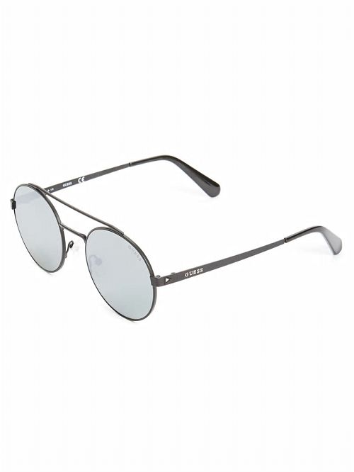 Guess Jack Round Aviator Sunglasses Negrii | GUESS-SN31819