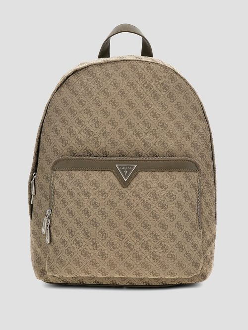 Guess Jacquard Compact Backpack Verzi | GUESS-SN29486