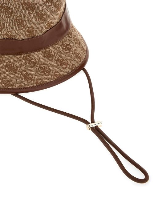 Guess Jacquard Quattro G Bucket Hat Maro | GUESS-SN30161