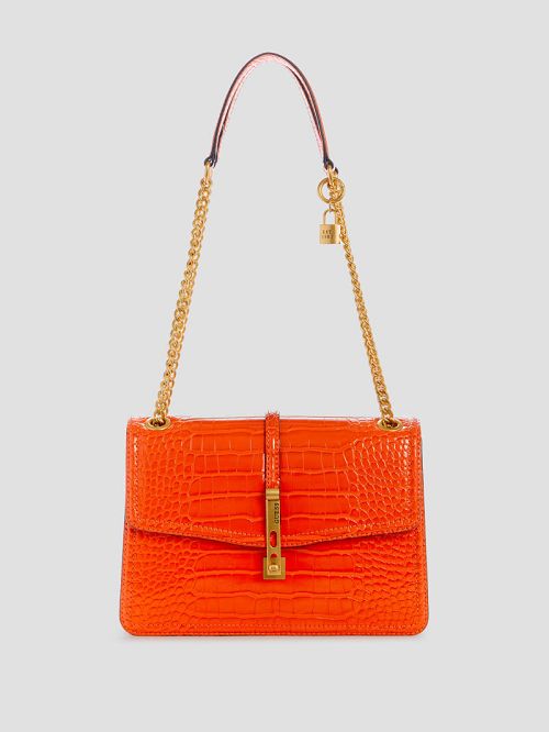 Guess James Croc Convertible Bag Portocalii | GUESS-SN28800