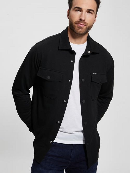 Guess James Textured Shirt Negrii | GUESS-SN31115