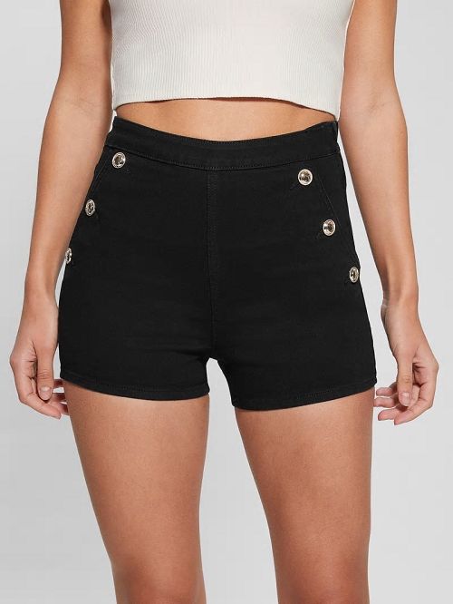 Guess Janae Denim Shorts Negrii | GUESS-SN26625
