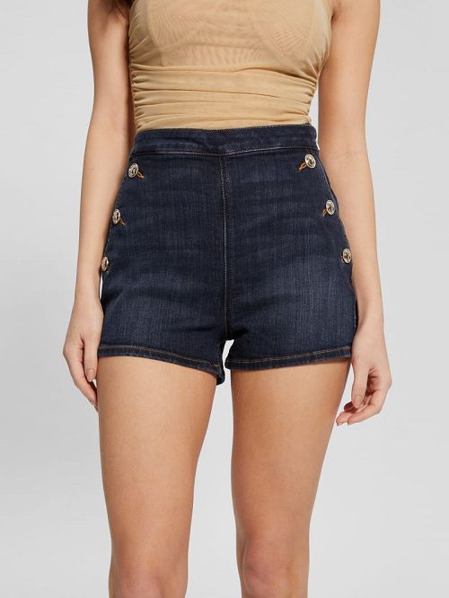 Guess Janae Denim Shorts Negrii | GUESS-SN28122