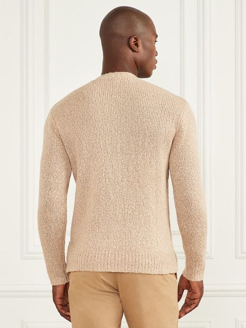 Guess Jaspe Crewneck Sweater Bej | GUESS-SN31002