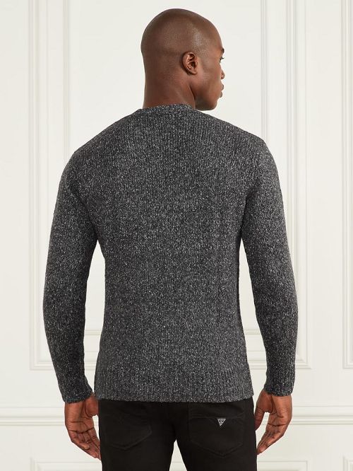 Guess Jaspe Crewneck Sweater Negrii | GUESS-SN30966