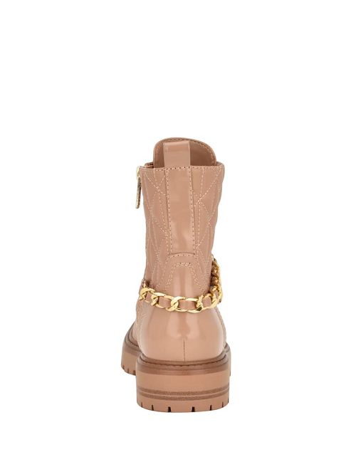 Guess Jellard Quilted Chain Moto Boots Maro | GUESS-SN29899