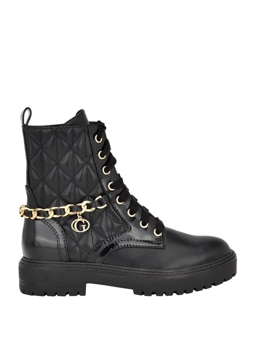 Guess Jellard Quilted Chain Moto Boots Negrii | GUESS-SN29908
