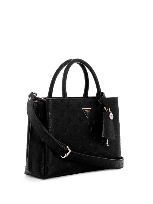 Guess Jena Elite Luxury Satchel Negrii | GUESS-SN28696