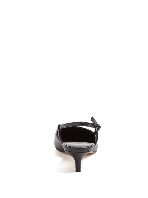 Guess Jesson Triangle Kitten Heels Negrii | GUESS-SN29857