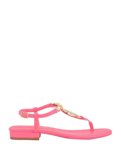 Guess Jiarella T-Strap Signature Sandal Roz | GUESS-SN29582
