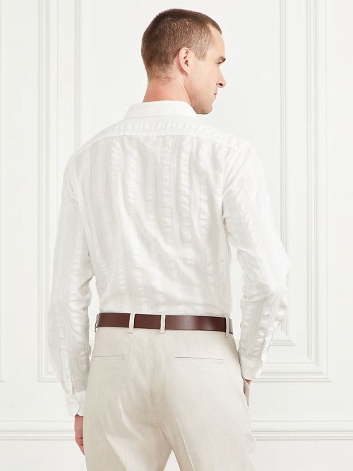 Guess Joe It Gauze Cotton Shirt Albi | GUESS-SN31132