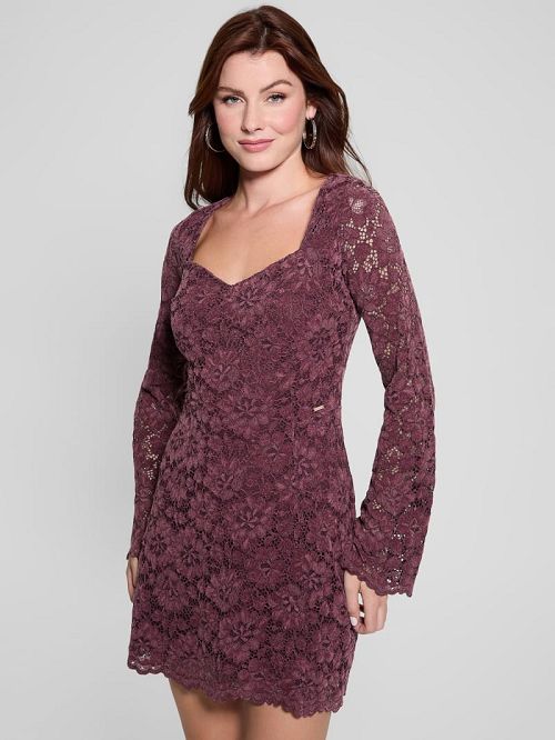 Guess Josephine Lace Dress Rosii | GUESS-SN26932