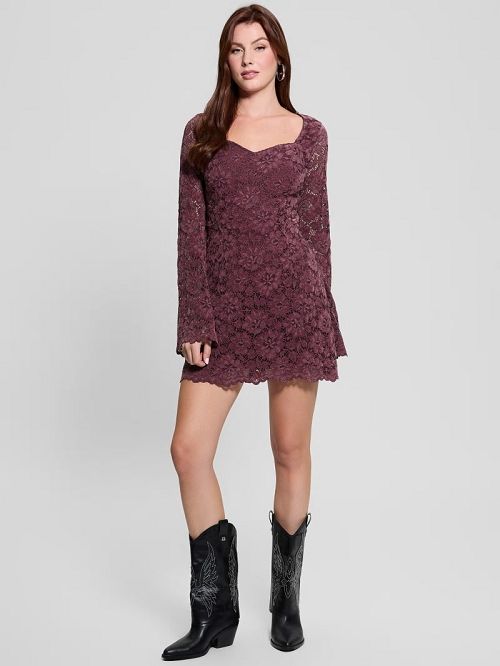 Guess Josephine Lace Dress Rosii | GUESS-SN26932