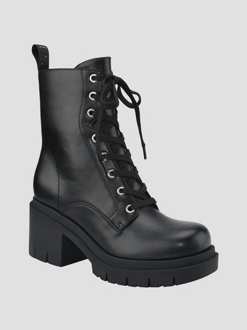 Guess Juel Lace-Up Booties Negrii | GUESS-SN29929