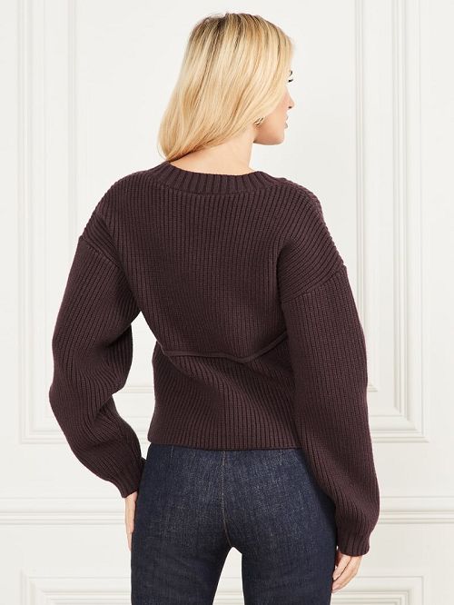 Guess Jules Cutout Sweater Maro | GUESS-SN27456