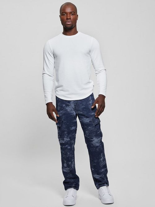 Guess Julianne Denim Cargo Pants Albastri | GUESS-SN30455