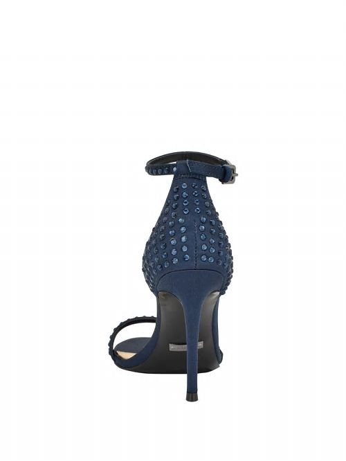Guess Kabaile Rhinestone Heels Albastri | GUESS-SN29817