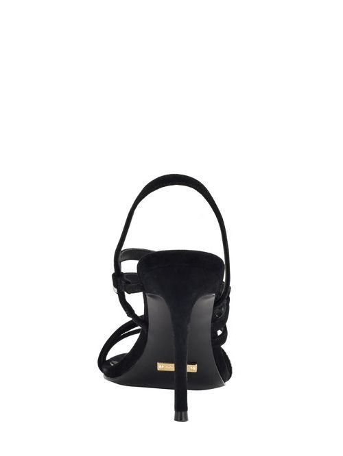 Guess Kaden Crystal Strappy Heel Negrii | GUESS-SN29759