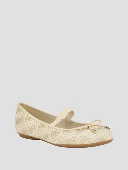 Guess Kairoe Single-Strap Ballet Flats Aurii | GUESS-SN29883
