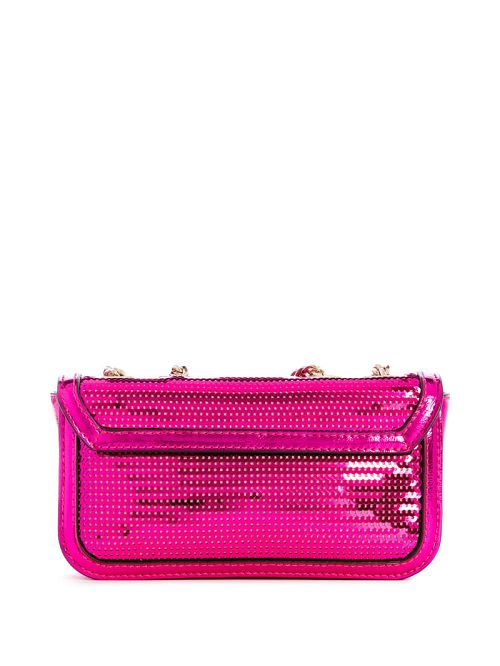Guess Kaska Sequin Convertible Mini Crossbody Roz | GUESS-SN28881