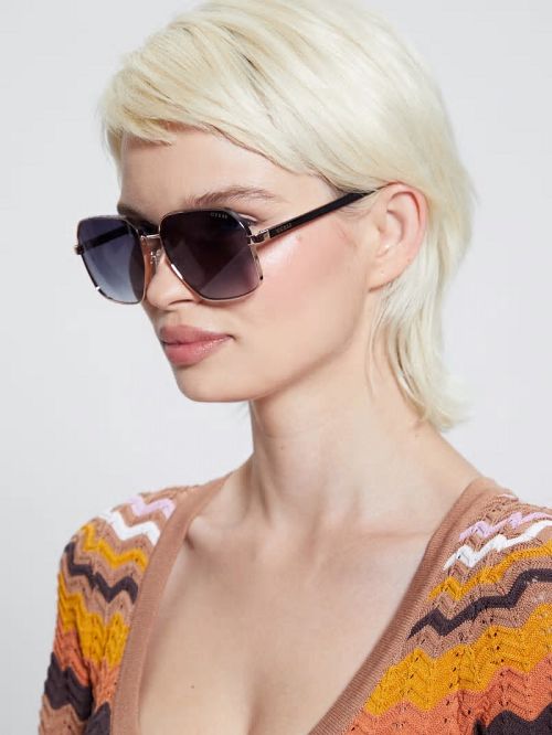 Guess Katelyn Metal Rim Signature Sunglasses Albastri | GUESS-SN30070
