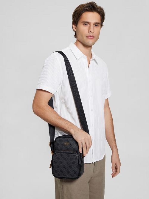 Guess Keith Quattro G Camera Bag Negrii | GUESS-SN31720