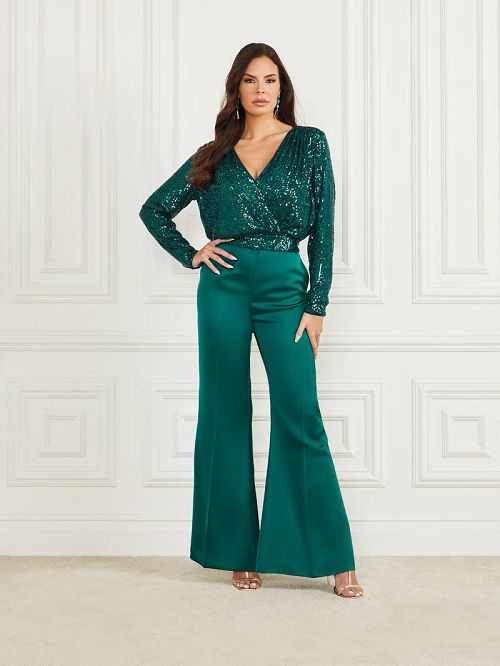 Guess Kellis Flare Pant Verzi | GUESS-SN28203