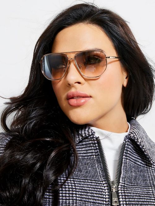 Guess Kelly Aviator Sunglasses Bej | GUESS-SN30052