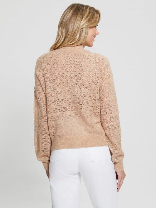 Guess Kensley Open-Knit Sweater Bej | GUESS-SN27829