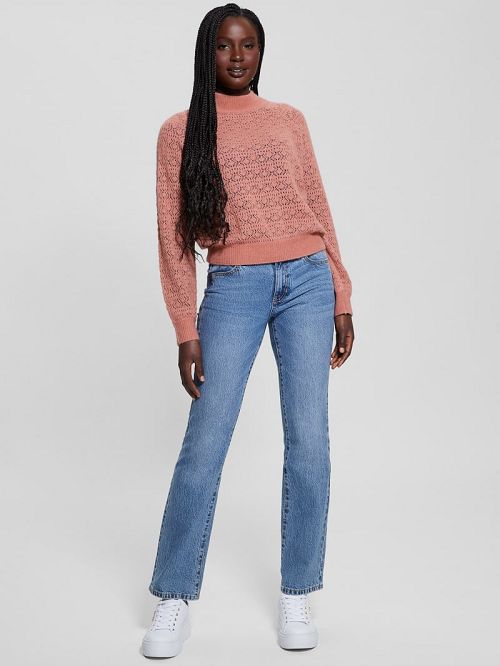 Guess Kensley Open-Knit Sweater Roz | GUESS-SN27623