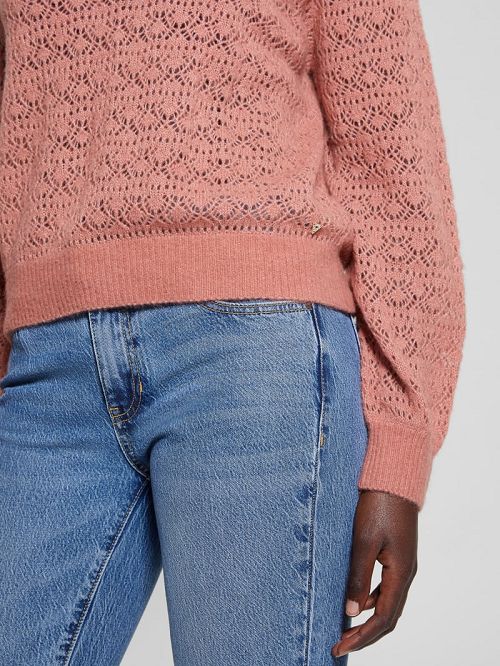 Guess Kensley Open-Knit Sweater Roz | GUESS-SN27854