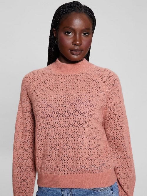 Guess Kensley Open-Knit Sweater Roz | GUESS-SN27854