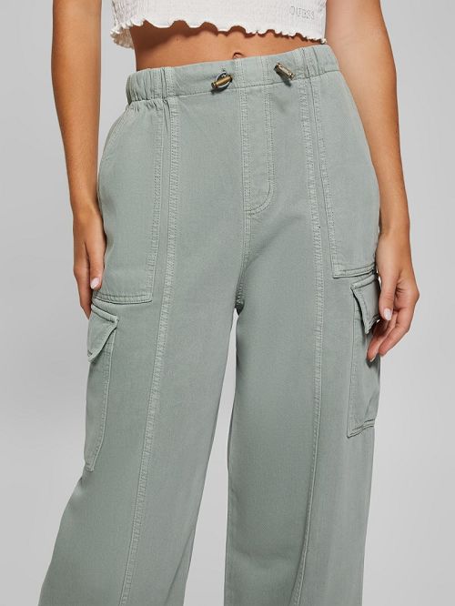 Guess Kenzie Cargo Pants Verzi | GUESS-SN28242